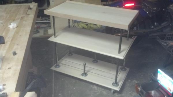 The unfinished Bar Cart