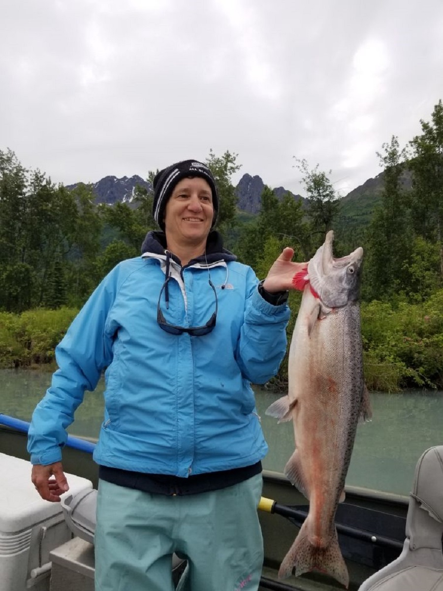 Terri's King Salmon from the Knik River